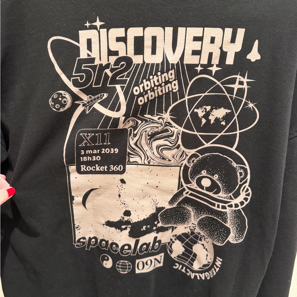 H&M Black NASA Hoodie for Men - Picture 5 of 5